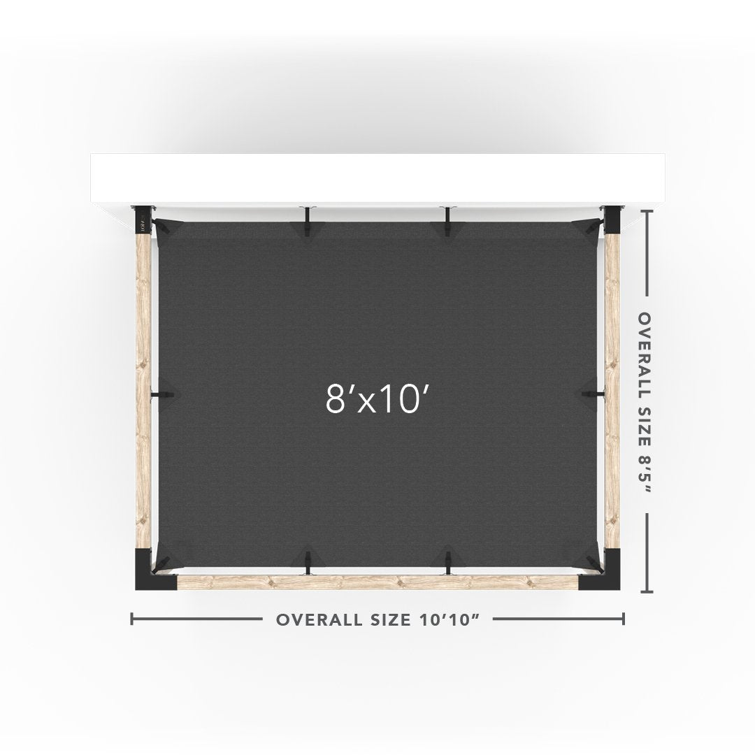 Wall Mount Pergola Kit with SHADE SAIL