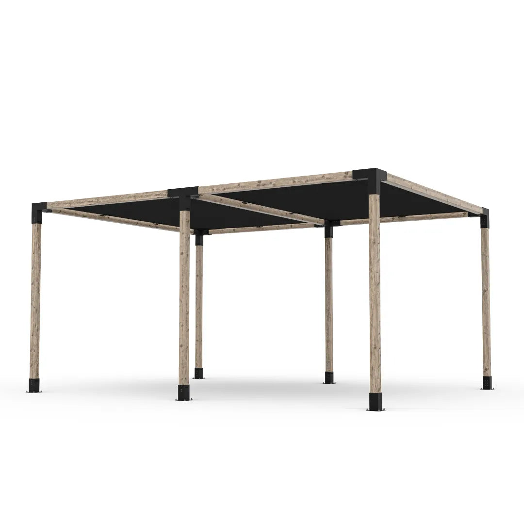 Double Pergola Kit with 2 Shade Sail