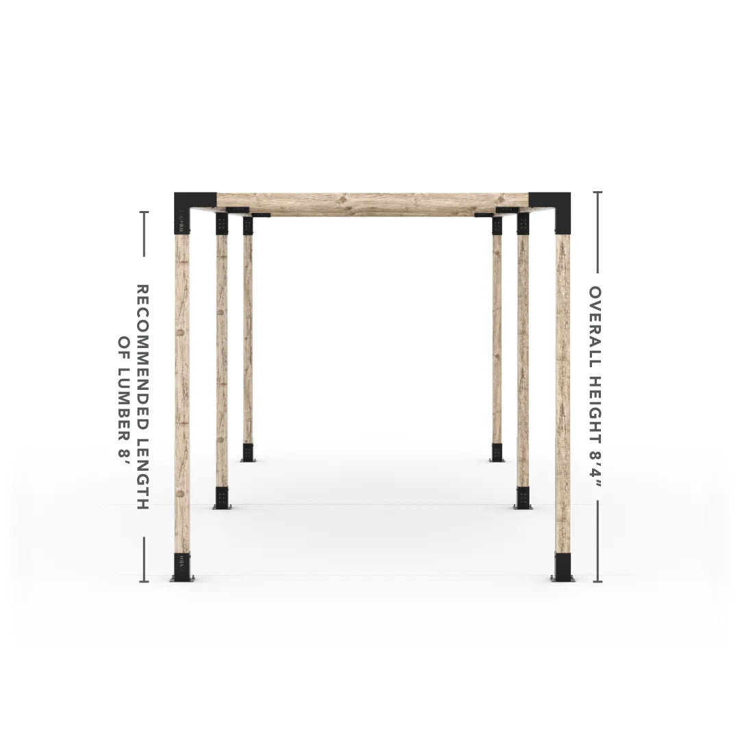 Double Pergola Kit with 2 Shade Sail