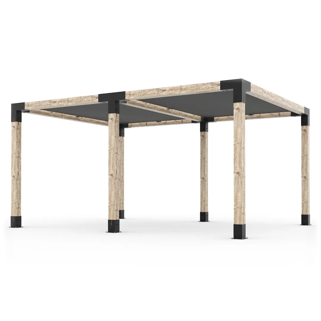 Double Pergola Kit with 2 Shade Sail