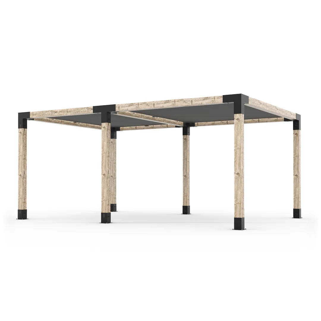 Double Pergola Kit with 2 Shade Sail