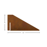 Corten Steel Garden Edge Anchor | 1 Pack