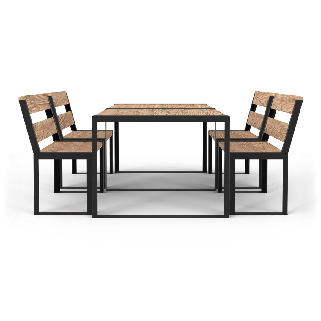 Modern Muskoka 5 Piece Outdoor Dining Set | Toja Grid – Toja USA