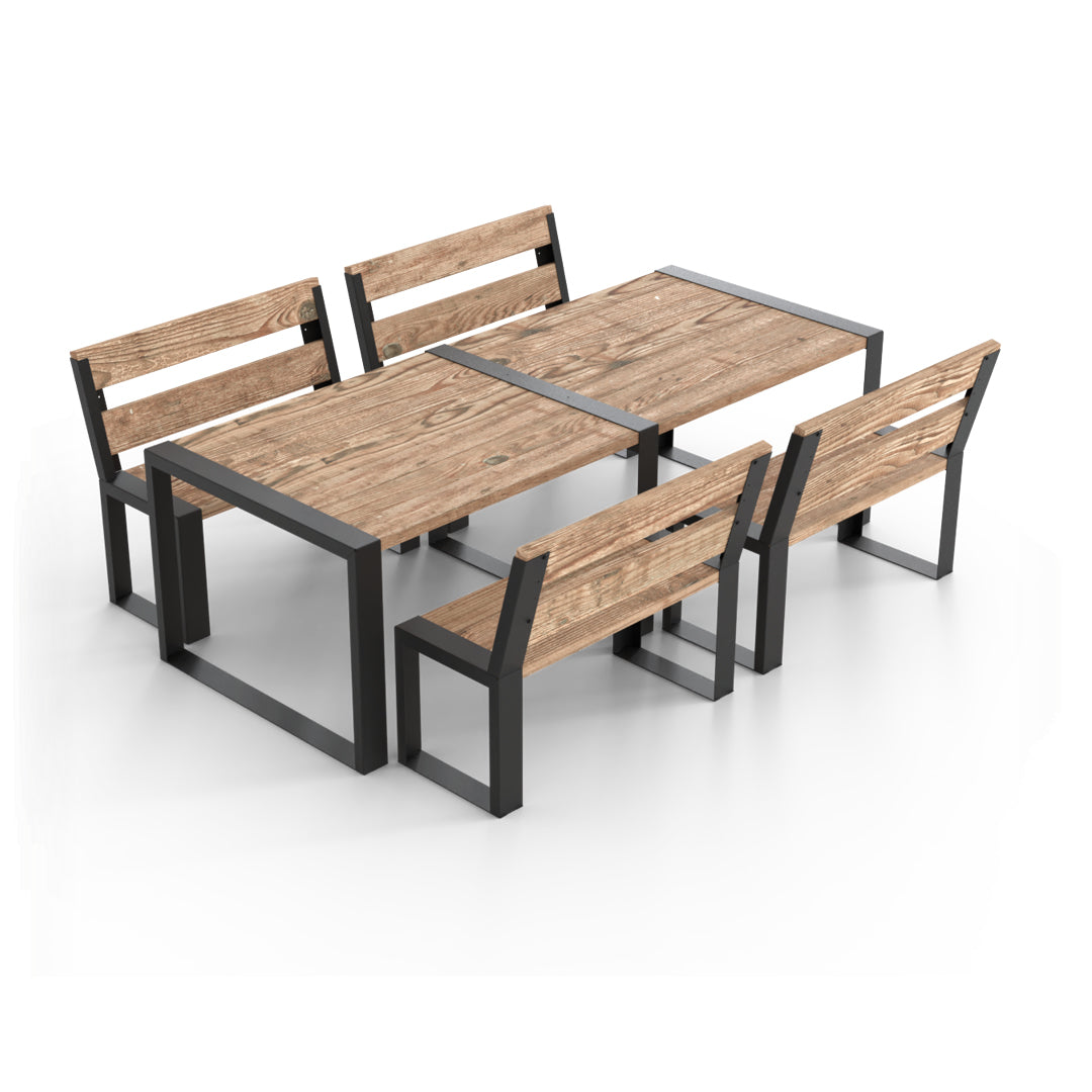 Modern Muskoka 5 Piece Outdoor Dining Set | Toja Grid – Toja USA