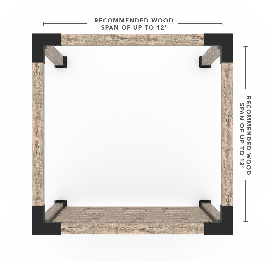 Any Size Pergola Kit with U Channels