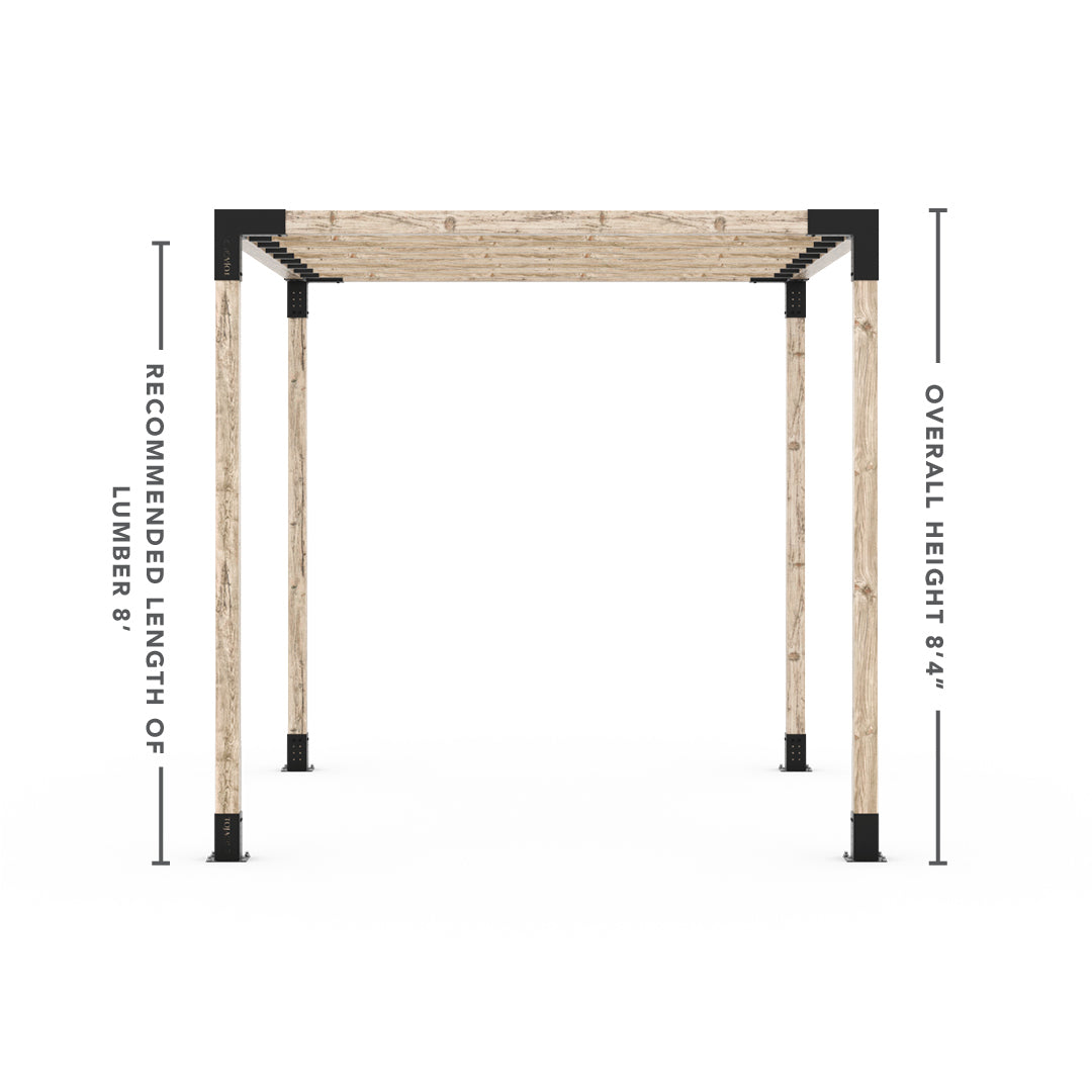 Pergola Kit with KNECT Top Rafter Brackets