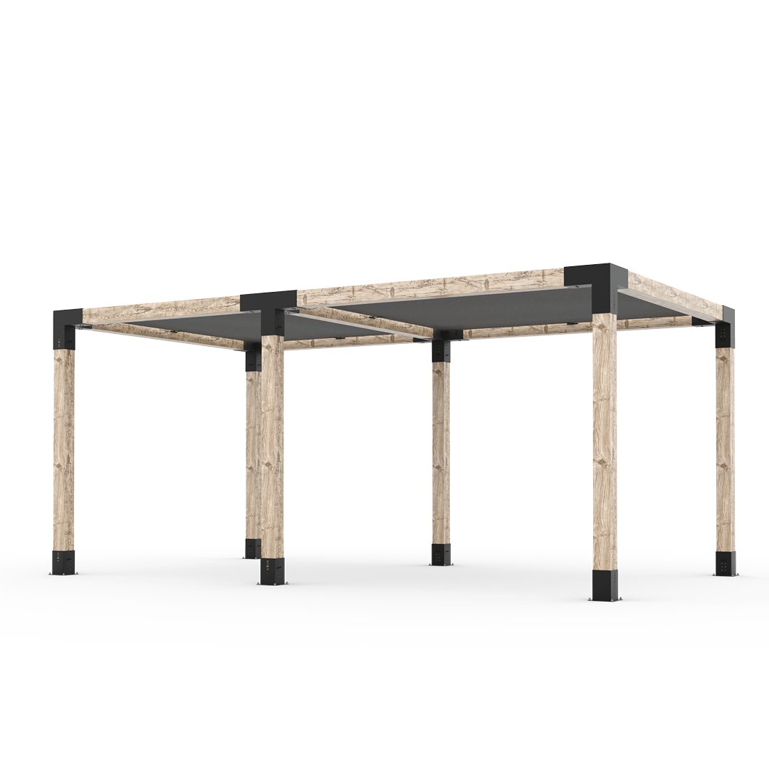 Toja Grid Double Pergola _10x18_graphite