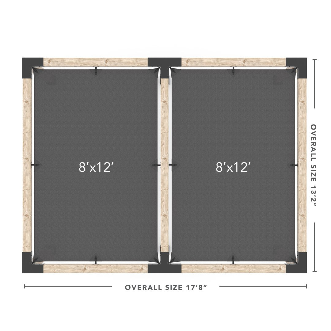 Toja Grid Double Pergola _12x16_graphite _12x16_crimson _12x16_denim _12x16_white