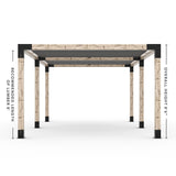 Toja Grid Double Pergola _12x16_graphite _12x16_crimson _12x16_denim _12x16_white