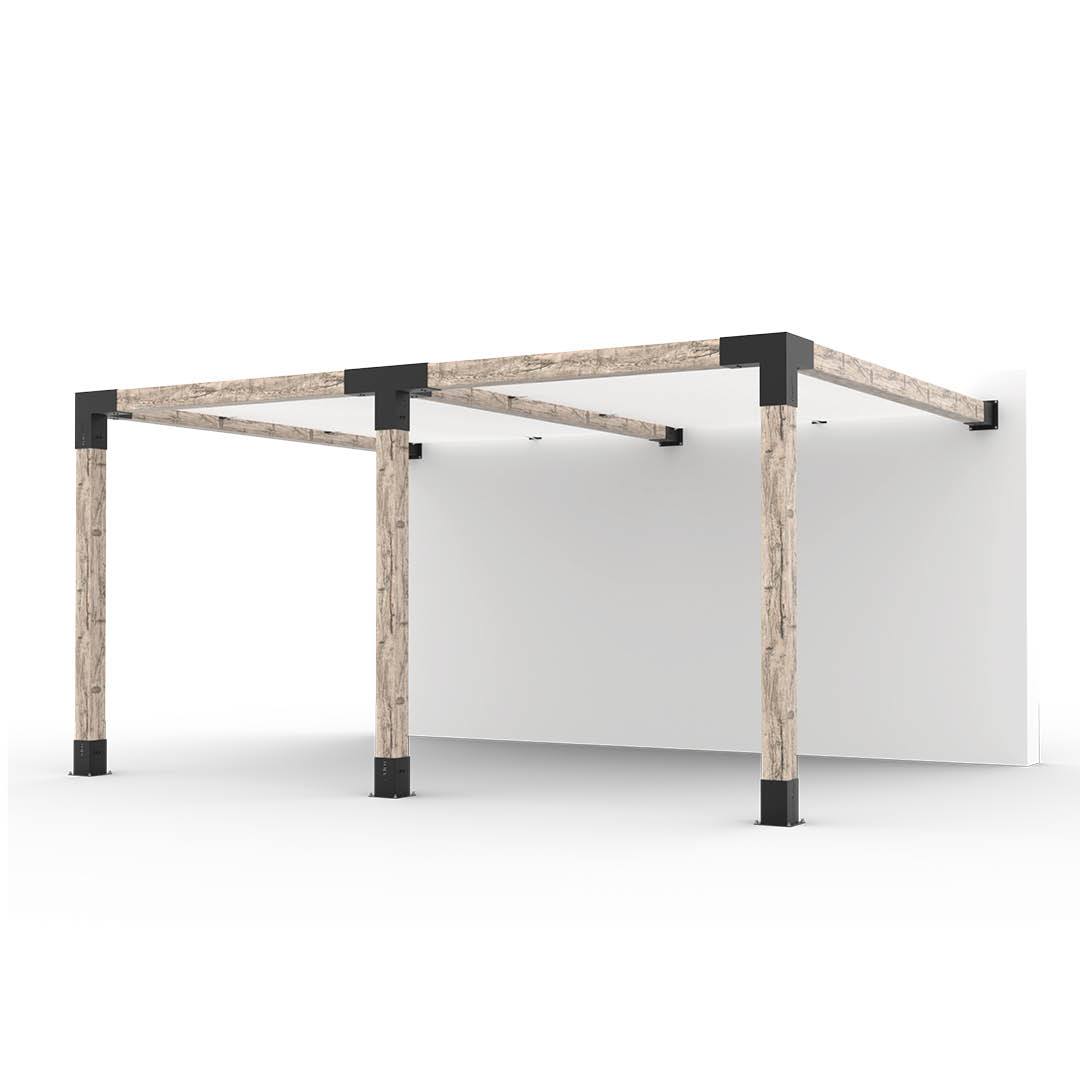 Toja Grid Double Pergola _12x16_white