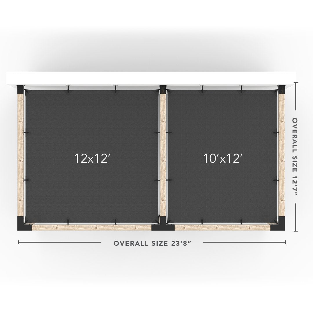 Toja Grid Double Pergola _12x22_graphite _12x22_crimson _12x22_denim _12x22_white