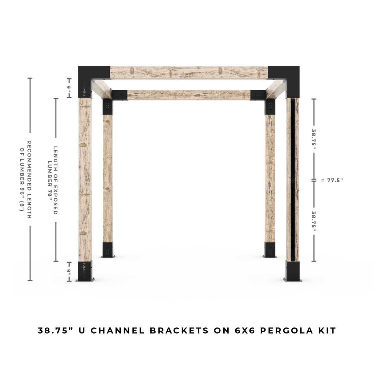 U Channel Privacy Wall Kit