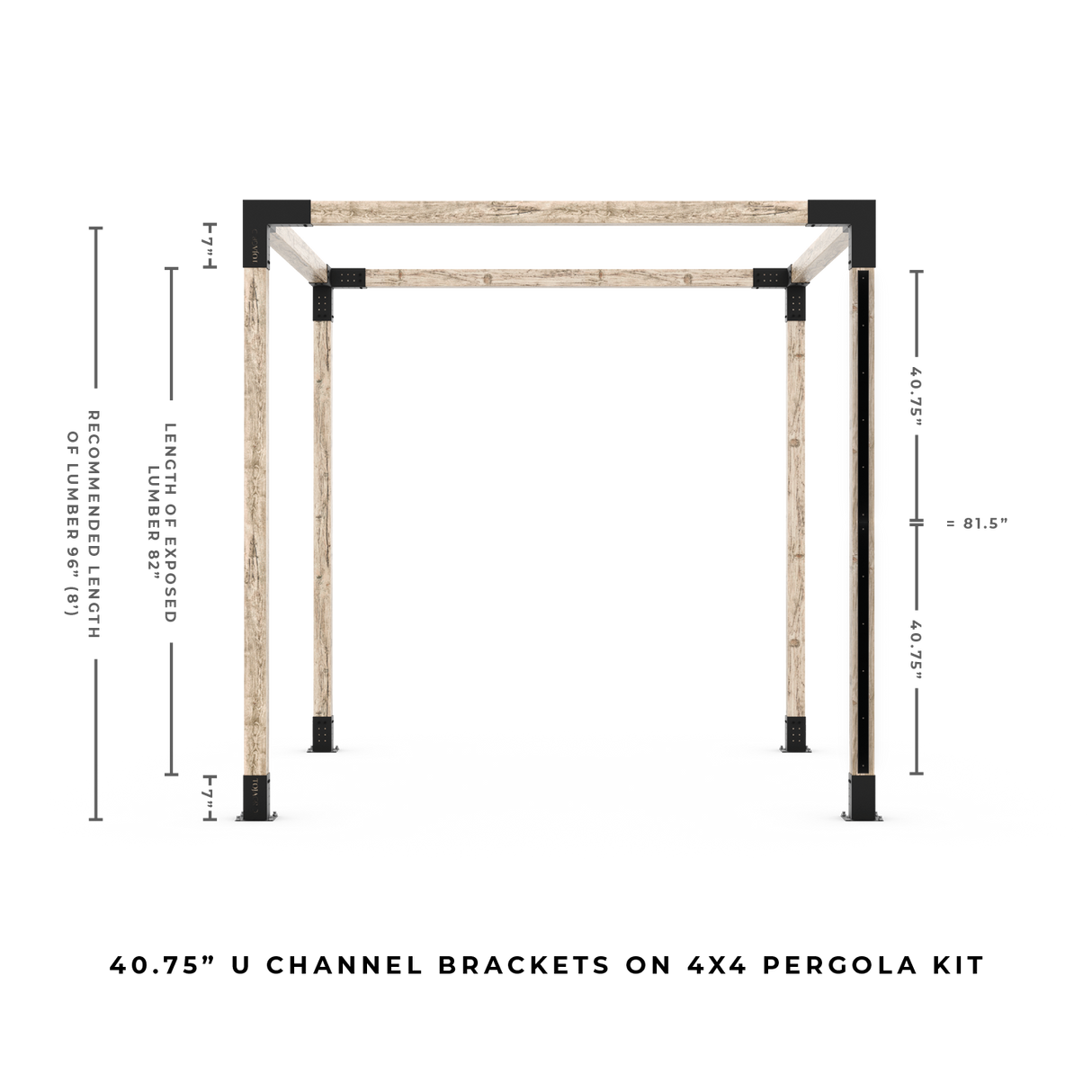 U Channel Privacy Wall Kit