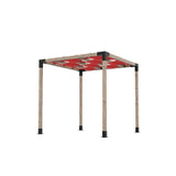 Toja Grid Double Pergola _8x8_crimson