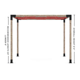 Toja Grid Double Pergola _10x10_crimson