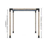 Toja Grid Double Pergola _8x12_denim