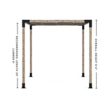 Toja Grid Double Pergola _8x12_graphite