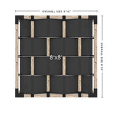 Toja Grid Double Pergola _8x8_graphite