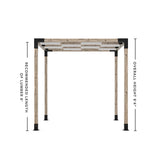 Toja Grid Double Pergola _8x8_white