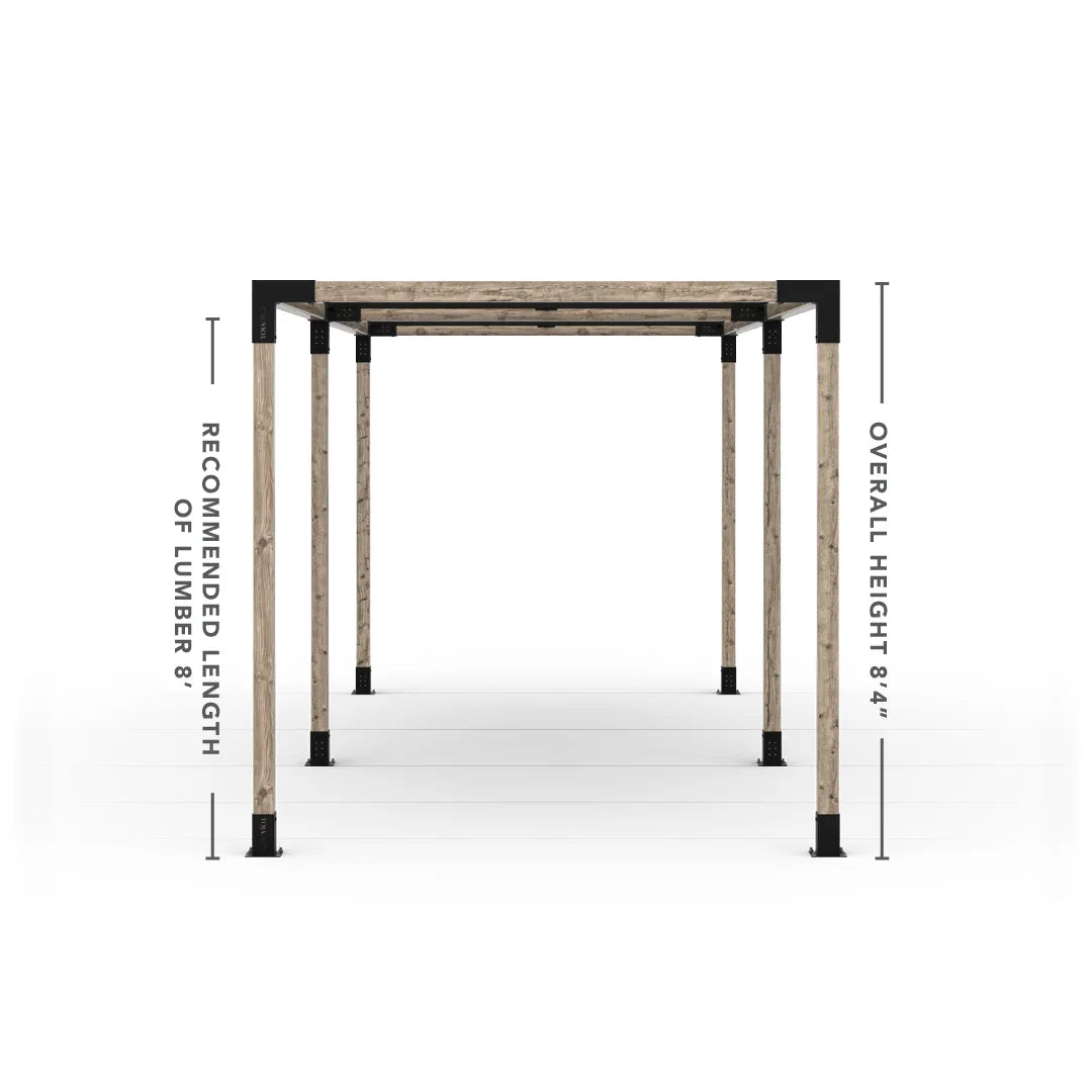 Double Pergola Kit with 2 Shade Sail