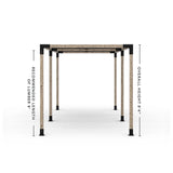 Double Pergola Kit with 2 Shade Sail