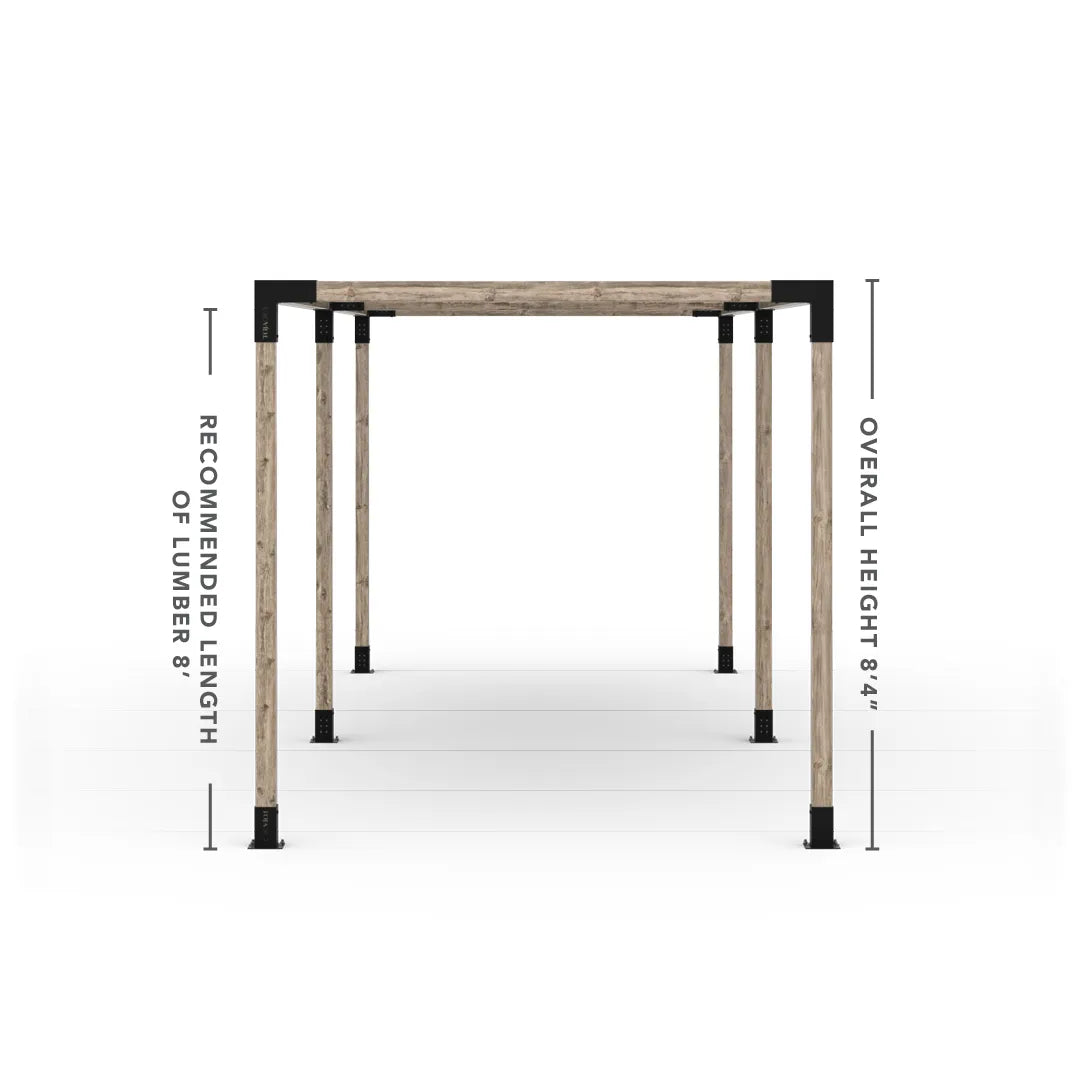 Double Pergola Kit with 2 Shade Sail