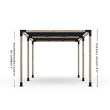 Double Pergola Kit with 2 Shade Sail