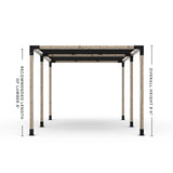 Double Pergola Kit with 2 Shade Sail