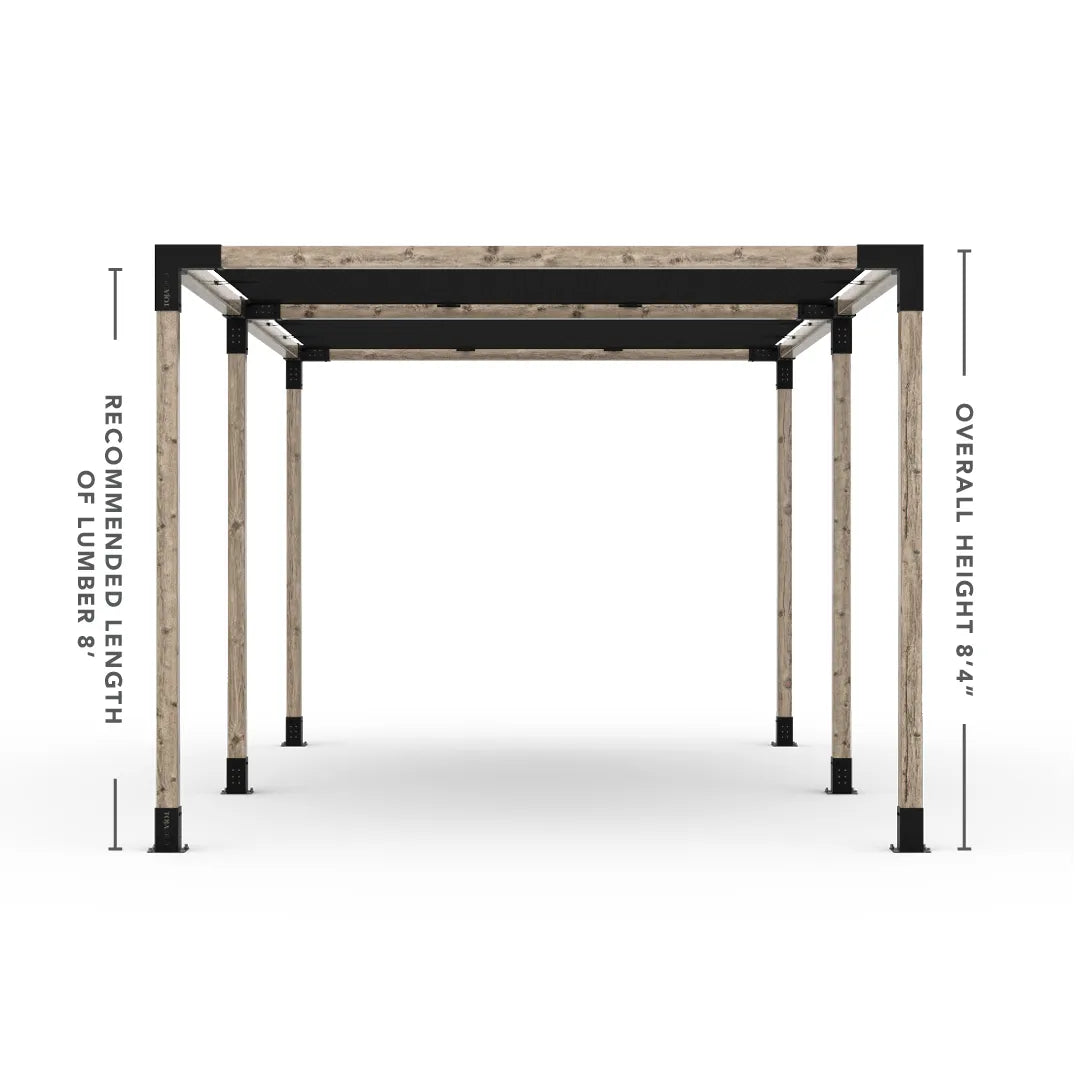 Double Pergola Kit with 2 Shade Sail