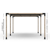 Double Pergola Kit with 2 Shade Sail