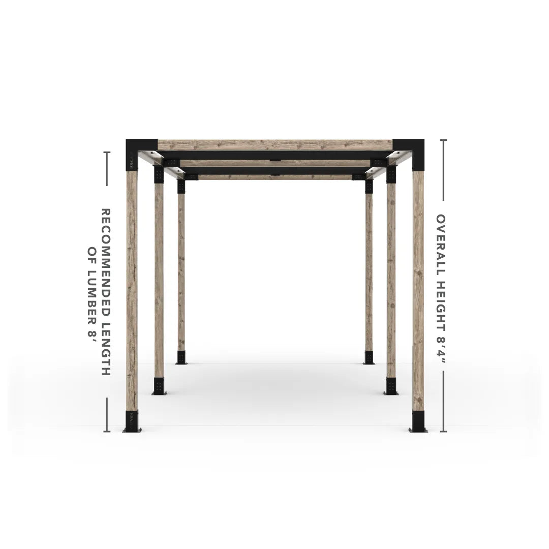 Double Pergola Kit with 2 Shade Sail