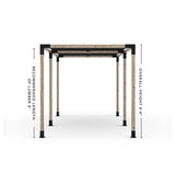 Double Pergola Kit with 2 Shade Sail