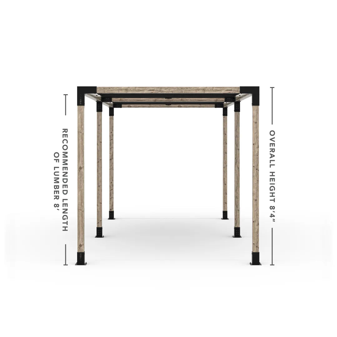 Double Pergola Kit with 2 Shade Sail