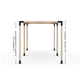 Double Pergola Kit with 2 Shade Sail