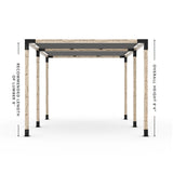 Double Pergola Kit with 2 Shade Sail