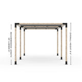 Double Pergola Kit with 2 Shade Sail