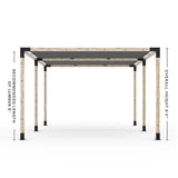 Double Pergola Kit with 2 Shade Sail