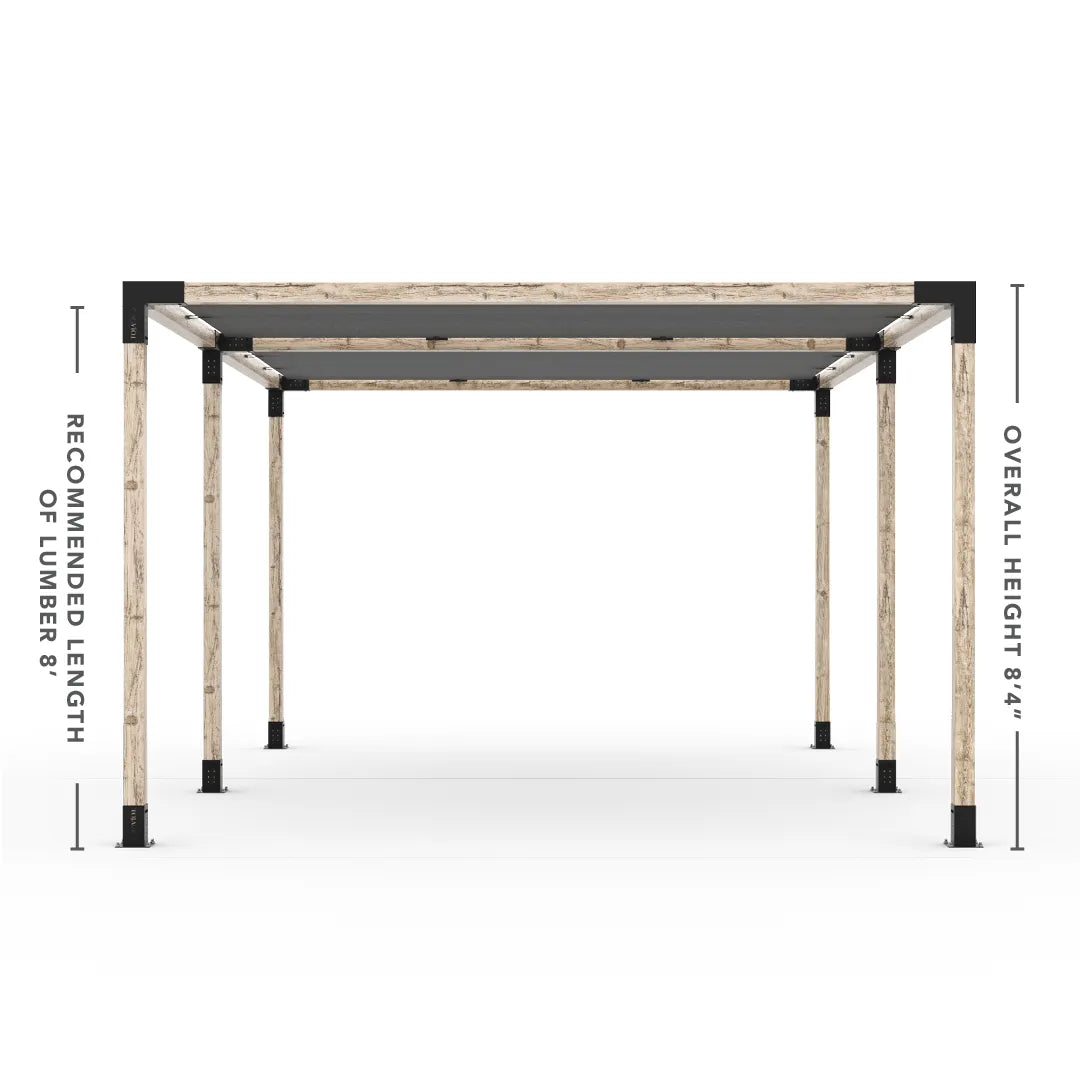 Double Pergola Kit with 2 Shade Sail