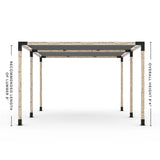 Double Pergola Kit with 2 Shade Sail