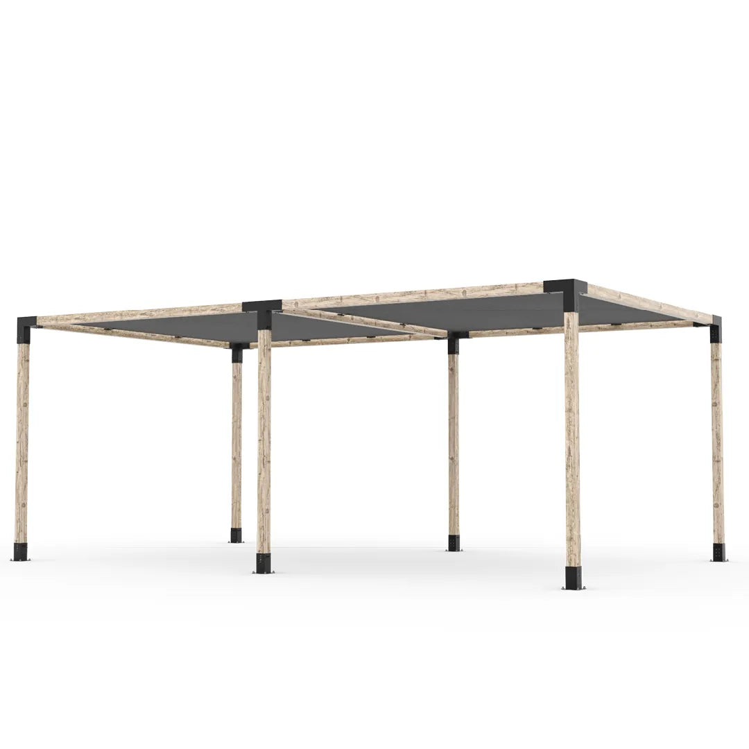 Double Pergola Kit with 2 Shade Sail