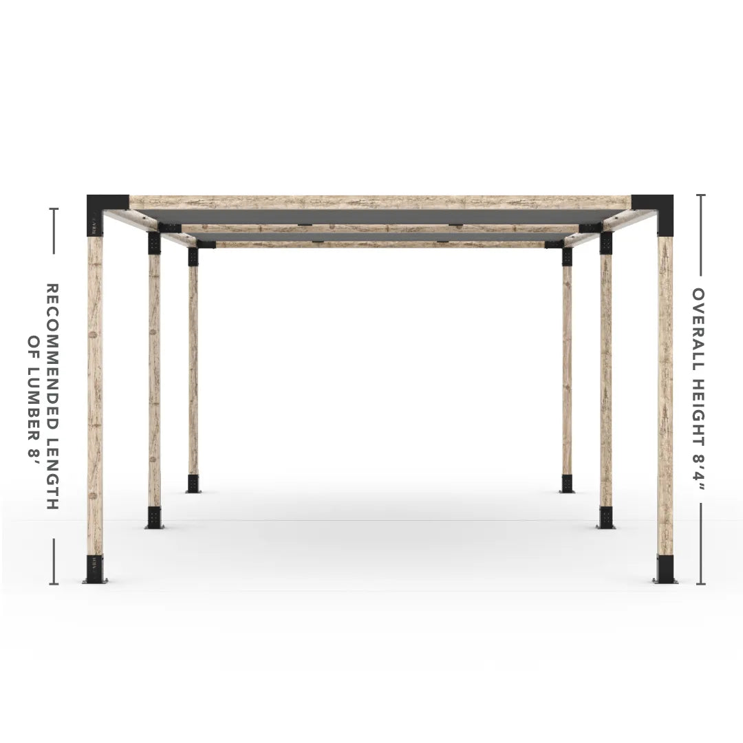 Double Pergola Kit with 2 Shade Sail