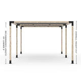 Double Pergola Kit with 2 Shade Sail