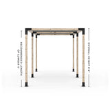 Double Pergola Kit with 2 Shade Sail