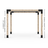 Pergola Kit With Shade Sail For 6x6 Wood Posts _10x10_graphite _10x10_crimson _10x10_denim _10x10_white