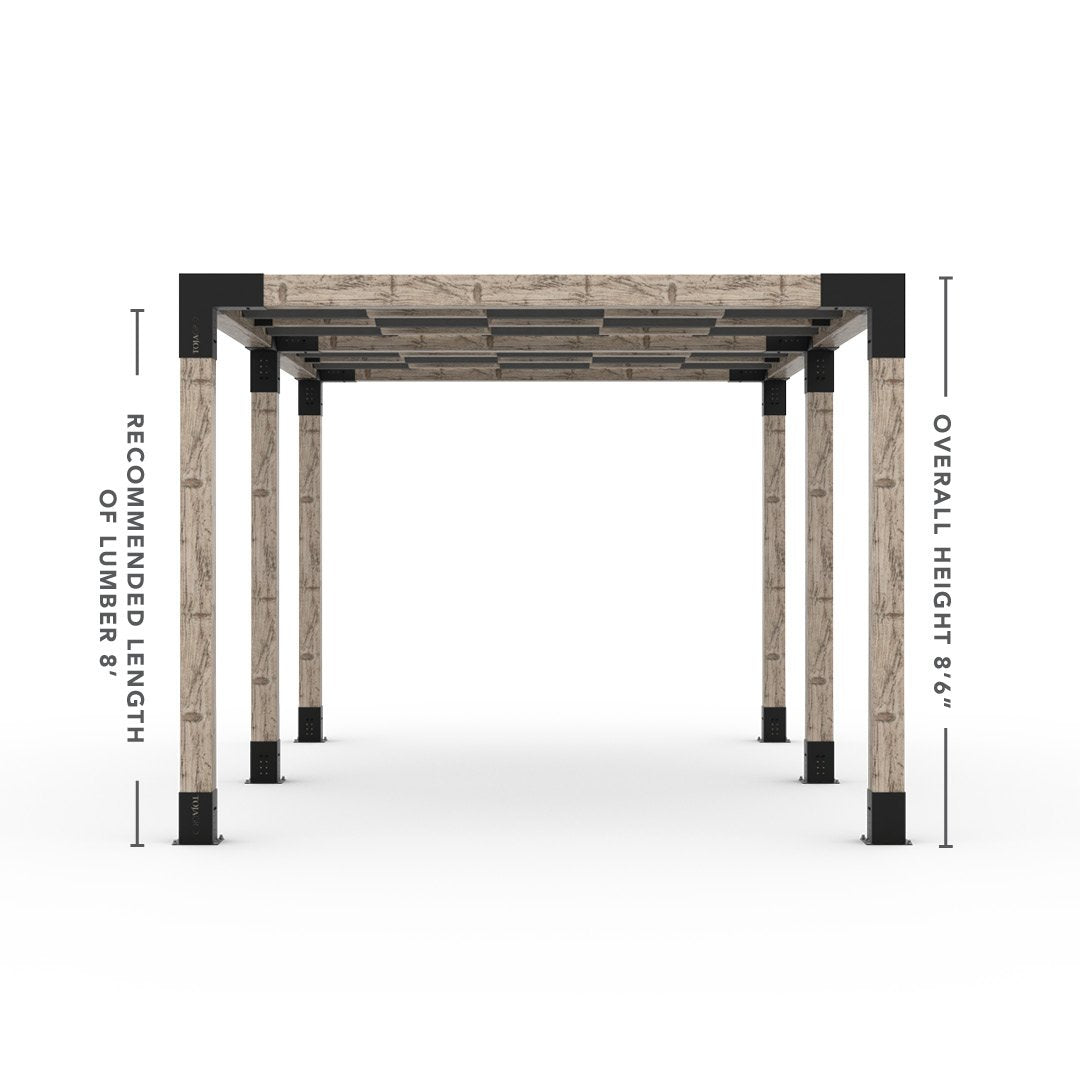 Toja Grid Double Pergola _10x16_graphite