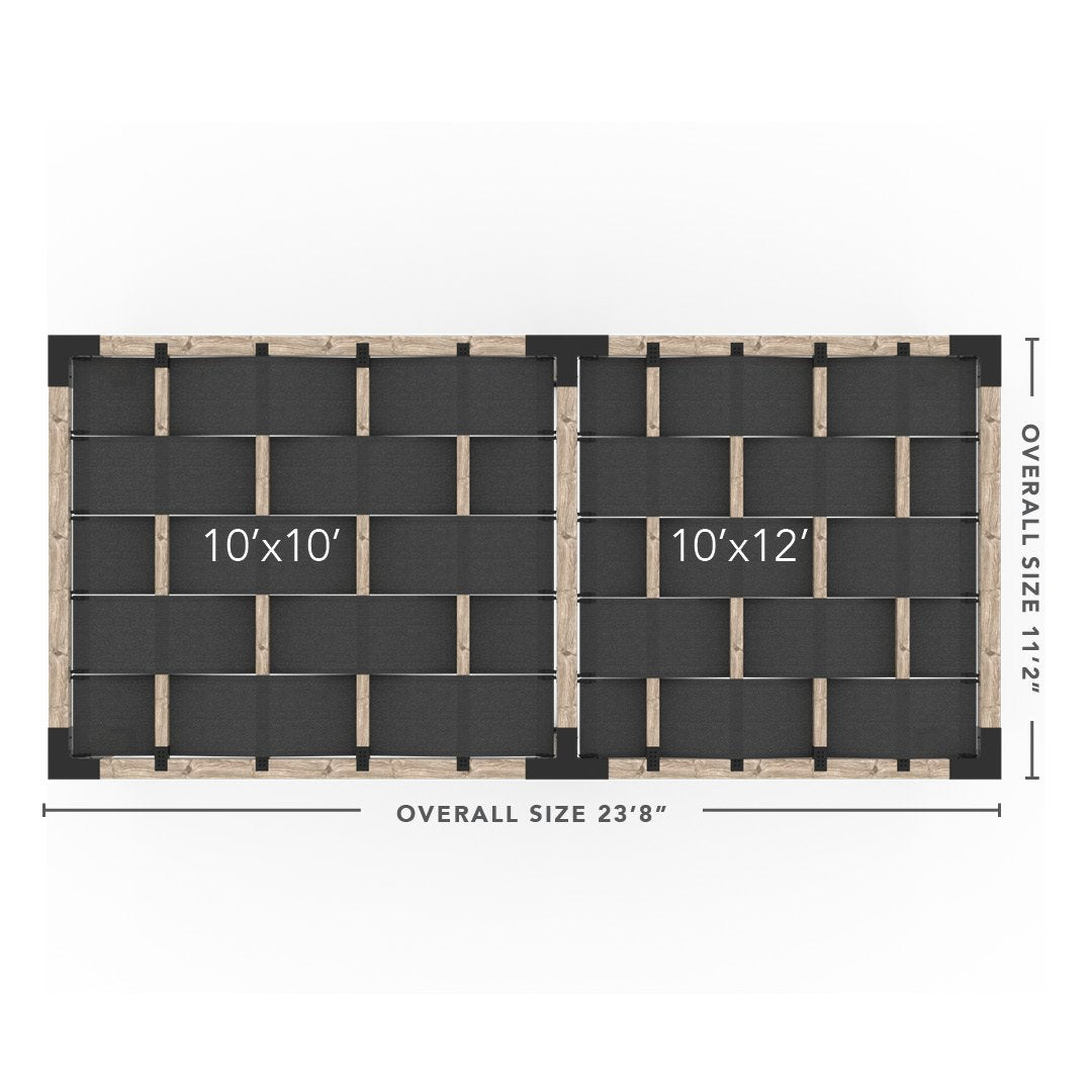 Toja Grid Double Pergola _10x22_graphite