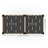 Toja Grid Double Pergola _10x22_graphite