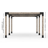 Toja Grid Double Pergola _12x16_graphite