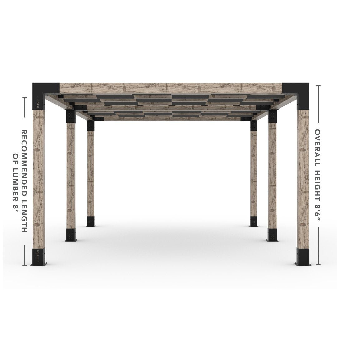 Toja Grid Double Pergola _12x20_graphite