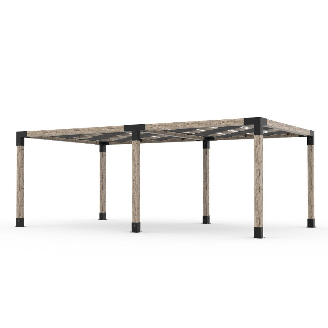 Toja Grid Double Pergola _12x22_graphite